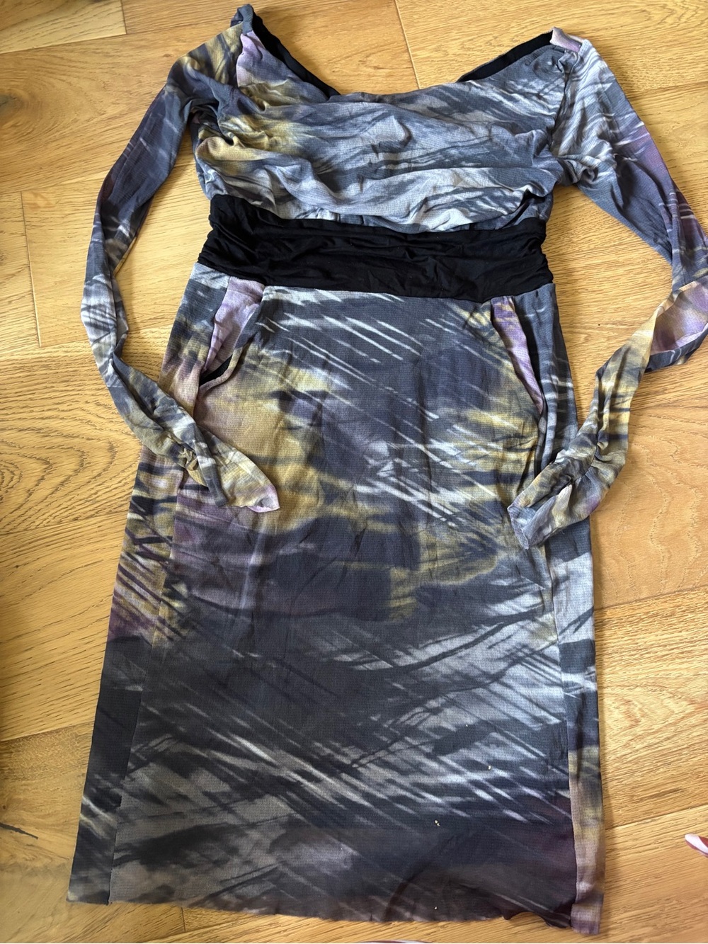 Y2k vtg Weston wear semi sheer dress womens small